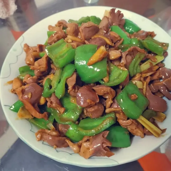 爆炒鸡胗